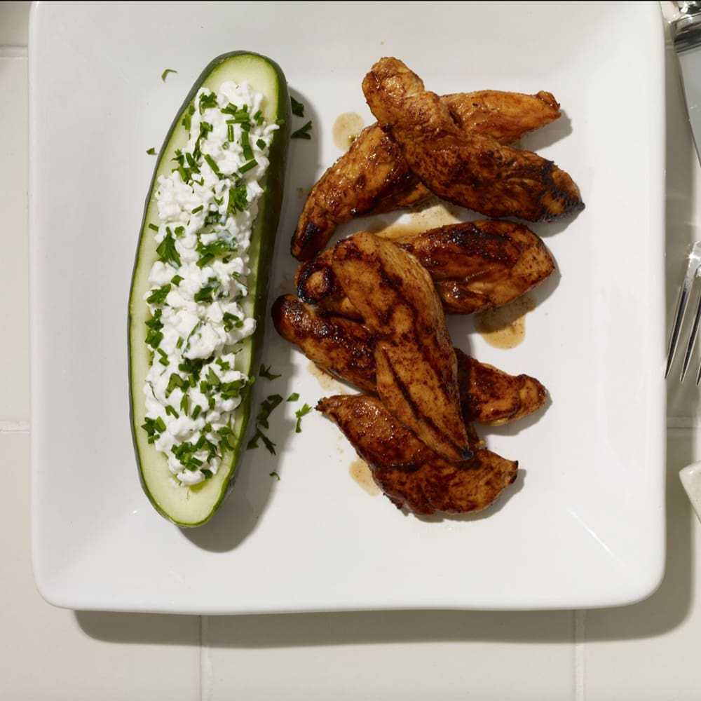 cucumber tubes and healthy chicken wing recipe