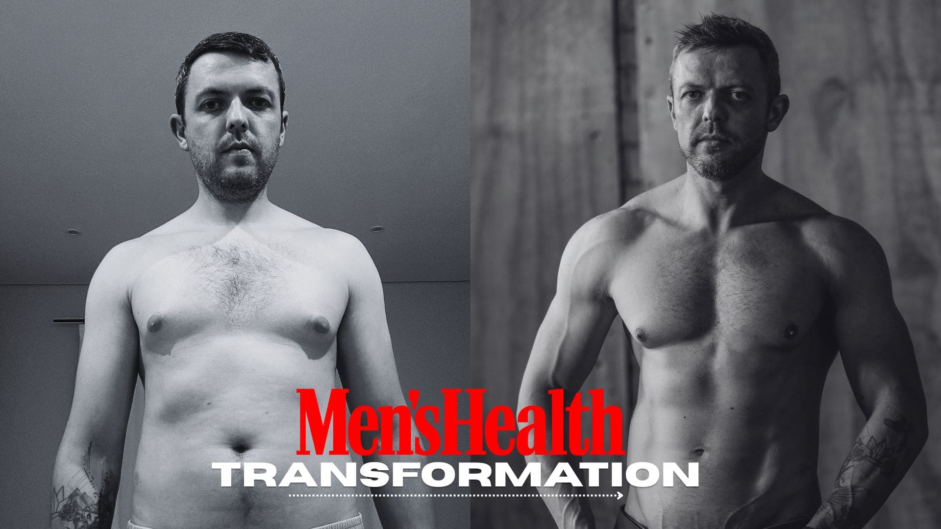 before after gain muscle journey of francois griesel